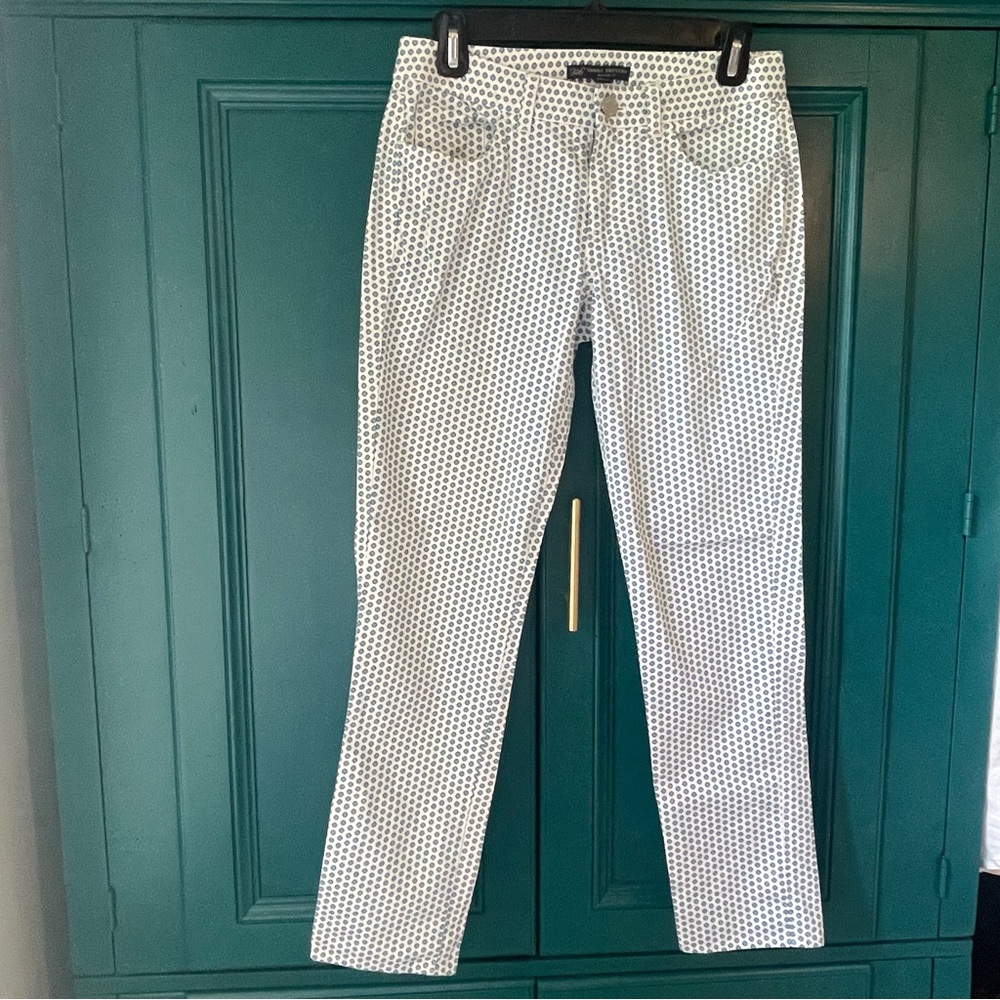 Brooks Brothers Natalie Fit Ankle Pants Polka Dots Sz 2